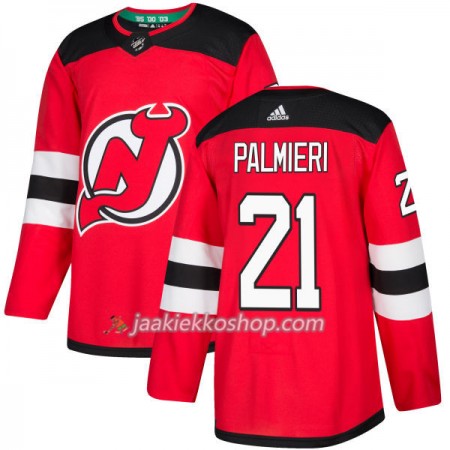 Miehille NHL New Jersey Devils Pelipaita Kyle Palmieri 21 Adidas 2017-2018 Punainen Authentic
